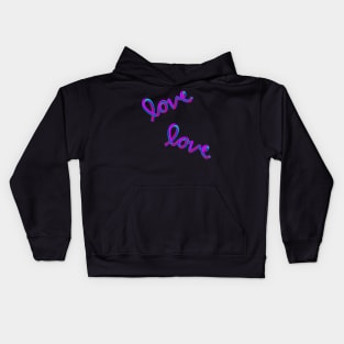 Colorful love Kids Hoodie